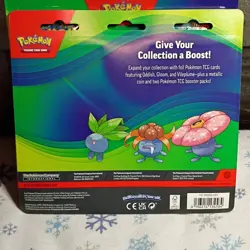 3 Pokemon TCG Mega Evolution Blister 2 Booster Packs + Metallic Coin Oddish - Image 3