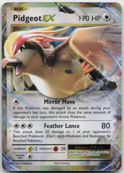 Pidgeot EX 64/108 Holo EX Rare Evolutions Pokemon TCG LP - Image 1