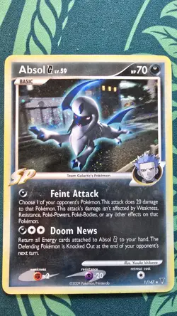 Pokemon TCG Lot of 4 Absol G, Flying Pikachu, Light Vaporeon, Arcanine G League - Image 3