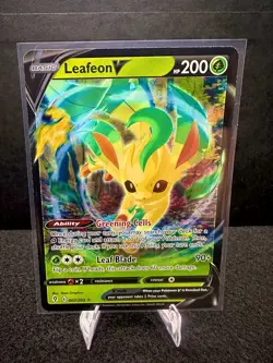 Leafeon V 007/203 SWSH Evolving Skies Full Art Pokemon TCG Card NM - Image 1