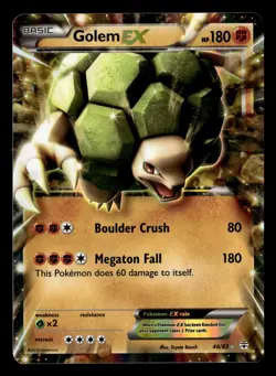 Golem EX 46/83 EX Rare Holo Generations Pokemon Card - Image 2