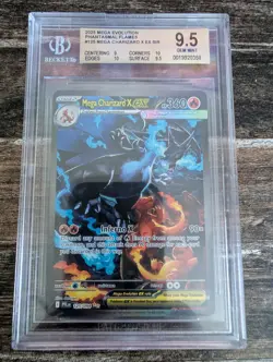 🔥 Pokemon Eng Phantasmal Flames MEGA CHARIZARD X EX SIR 125 BGS 9.5 GEM MINT 🔥 - Image 1