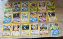 Lot Of 18 Base Set 2 Pokemon Cards Vintage WOTC Non-Holo Common/Uncommon Bulk - Image 1