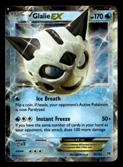Glalie EX 34/162 EX Rare Holo BREAKthrough Pokemon Card - Image 2