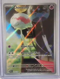 Pokemon TCG Chimecho Illustration Rare Holo Sv06 Twilight Masquerade 179/167 - Image 1