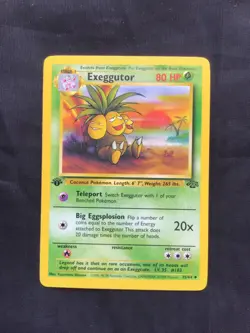 Pokemon Cards: Jungle 1st Edition Uncommon: Exeggutor 35/64 - Image 1