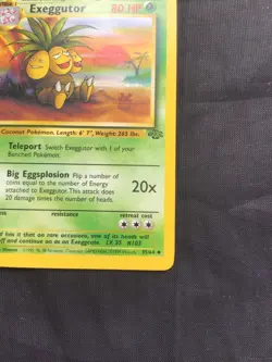 Pokemon Cards: Jungle 1st Edition Uncommon: Exeggutor 35/64 - Image 4
