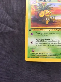 Pokemon Cards: Jungle 1st Edition Uncommon: Exeggutor 35/64 - Image 5
