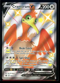 2021 Sword & Shield - Promos Cramorant V Full Art Shiny #SWSH086 Pokemon Card - Image 1
