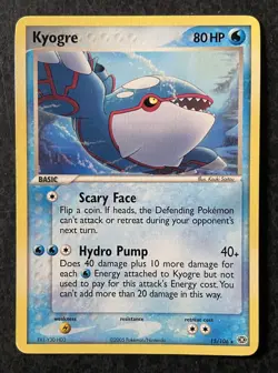 Kyogre 15/106 Rare EX Emerald Pokemon NM - Image 1