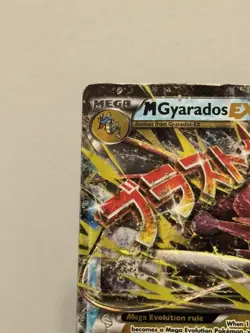 Pokemon M Gyarados EX XY Breakpoint Ultra Rare Holo Card 27/122 Damaged creased - Image 5