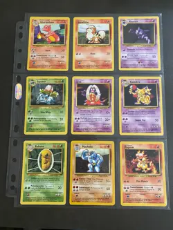 Base Set Pokemon Cards Vintage 1999 WOTC Collection Bundle No Duplicates X 48 - Image 1
