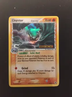 V LP ! Pokemon TCG Cloyster 14/101 EX Dragon Frontiers 2006 STAMPED Reverse Holo - Image 1