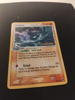 V LP ! Pokemon TCG Cloyster 14/101 EX Dragon Frontiers 2006 STAMPED Reverse Holo - Image 2