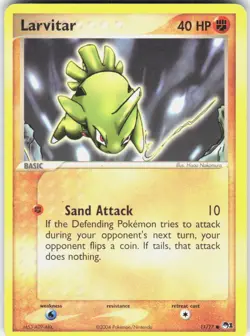 Larvitar 11/17 Common POP Series 1 Pokemon Lightly Played - Image 1