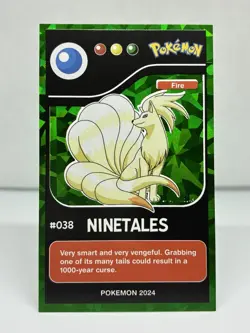 NINETALES (GREEN) RE EDITIONS 2024 - CRACKED ICE HOLO (CHASE CARD) - POKEMON - Image 1