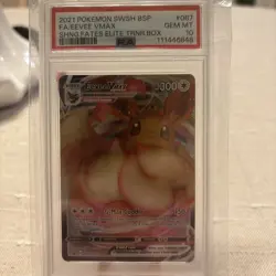 2021 Eevee VMAX SWSH087 Sword & Shield Promo Holo Card PSA 10 Gem Mint - Image 1