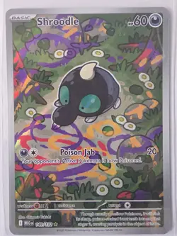 Shroodle 149/132 Illustration Rare Mega Evolution Pokemon Holo Near Mint - Image 1