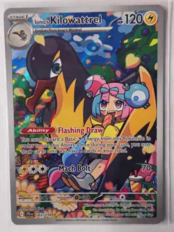 Iono's Kilowattrel 163/159 Illustration Rare Journey Together Pokemon Holo NM - Image 1