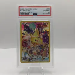 Pokemon Crown Zenith Pikachu Full Art Secret Rare Holo 160/159 PSA 10 2023 - Image 1