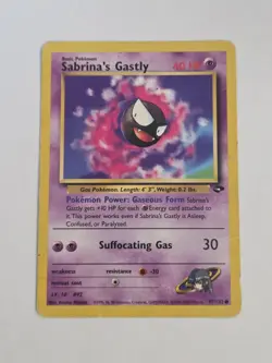 Sabrina's Gastly 97/132 Gym Challenge Regular - Pokemon Card - Single - Image 1