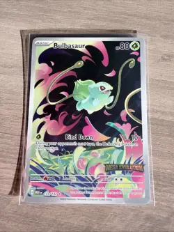 Pokemon TCG Bulbasaur Mega Evolution Promo Card Stamped 133/132 NM - Image 1