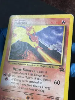 Moltres Black Star Promo 21 Vintage 1999 Pokemon TCG Card WOTC - Image 2