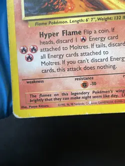 Moltres Black Star Promo 21 Vintage 1999 Pokemon TCG Card WOTC - Image 4