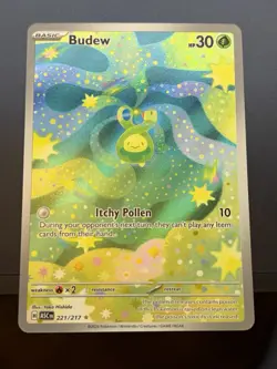 Budew 221/217 Illustration Rare ME: Ascended Heroes Pokemon Holo - Image 3