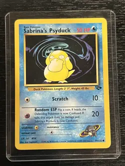 Sabrina's Psyduck 99/132 Common Gym Challenge Pokemon Unlimited LP - Image 1