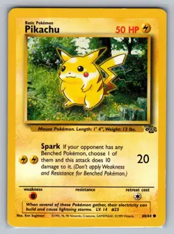 Pikachu Jungle #60/64 Common Pokemon Card - Image 1
