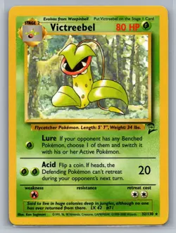 Victreebel Base Set 2 #032/130 Rare Pokemon Card - Image 1