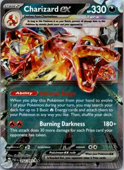 Charizard ex - 054/091 SV: Paldean Fates NM - Image 1