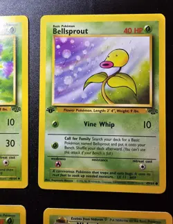 1st Edition Jungle Pokemon TCG Mixed Lot LP - Bellsprout Weepinbell Nidorina - Image 3