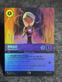 Mirage - Super Recruiter 208/204 Epic Holofoil Wilds Unknown NM Disney Lorcana - Image 1