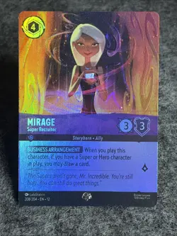 Mirage - Super Recruiter 208/204 Epic Holofoil Wilds Unknown NM Disney Lorcana - Image 2
