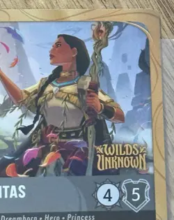 Disney Lorcana Wilds Unknown Pocahontas Steadfast Traveler 48/P3 Promo Unsealed - Image 3