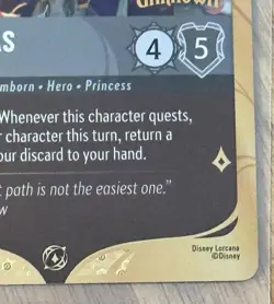 Disney Lorcana Wilds Unknown Pocahontas Steadfast Traveler 48/P3 Promo Unsealed - Image 4