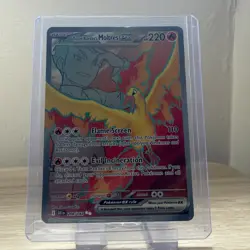 Pokemon TCG Team Rocket's Moltres ex 208/182 Sv10 Full Art Holo Ultra Rare EN - Image 1