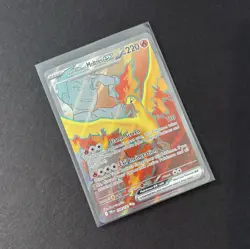 Pokemon TCG Team Rocket's Moltres ex 208/182 SV10 Ultra Rare Full Art Holo - Image 1