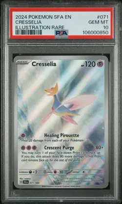 Cresselia 071/064 Illustration rare Pokemon SV Shrouded Fable PSA 10 - Image 1