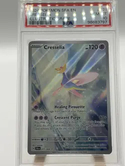 Pokemon 2024 Cresselia 071/064 Illustration Rare Shrouded Fable GEM MINT PSA 10 - Image 3