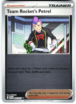 TEAM ROCKET'S PETREL 207/217 NM REVERSE HOLO ASCENDED HEROES / A81-10 - Image 1