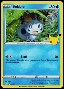 Sobble 024/025 McDonald's 25th Anniversary Promos - Holo Pokemon NM/M (Promo) - Image 1