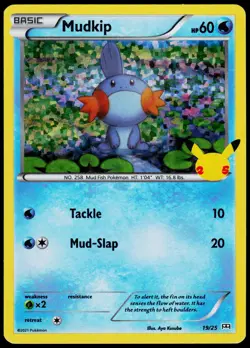Mudkip 019/025 McDonald's 25th Anniversary Promos - Holo Pokemon LP+ (Promo) - Image 1