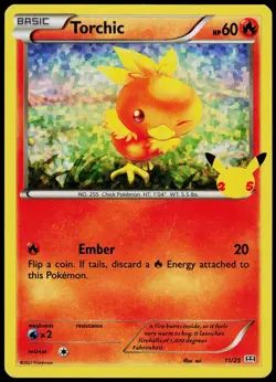 Torchic 011/025 McDonald's 25th Anniversary Promos - Holo Pokemon NM/M (Promo) - Image 1