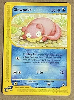 Pokemon TCG Slowpoke E-Card Aquapolis Non Holo Common #108/147 Never Been Played - Image 1