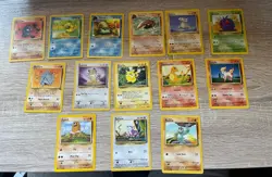 *No Dupes* Lot Of 14 Jungle/Fossil/Base Set Pokemon Cards Vintage WOTC Non-Holo - Image 1