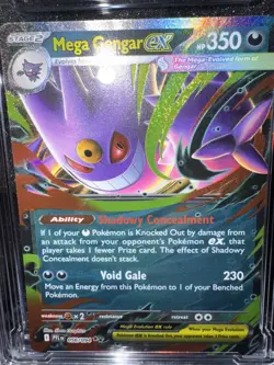 56/94 Mega Gengar ex 2025 Pokemon Phantasmal #056 Double Rare ECC-9 graded - Image 4