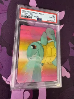 PSA 8 Squirtle #23 Pokemon Pokemon 2000 VIZ VHS Lenticular Show Time C07 - Image 1